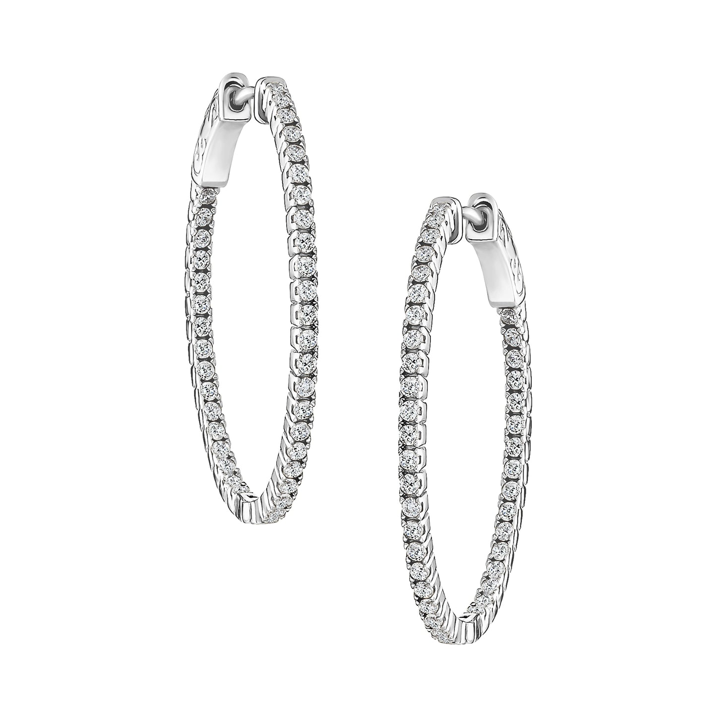 Small Thin Oval Hoops