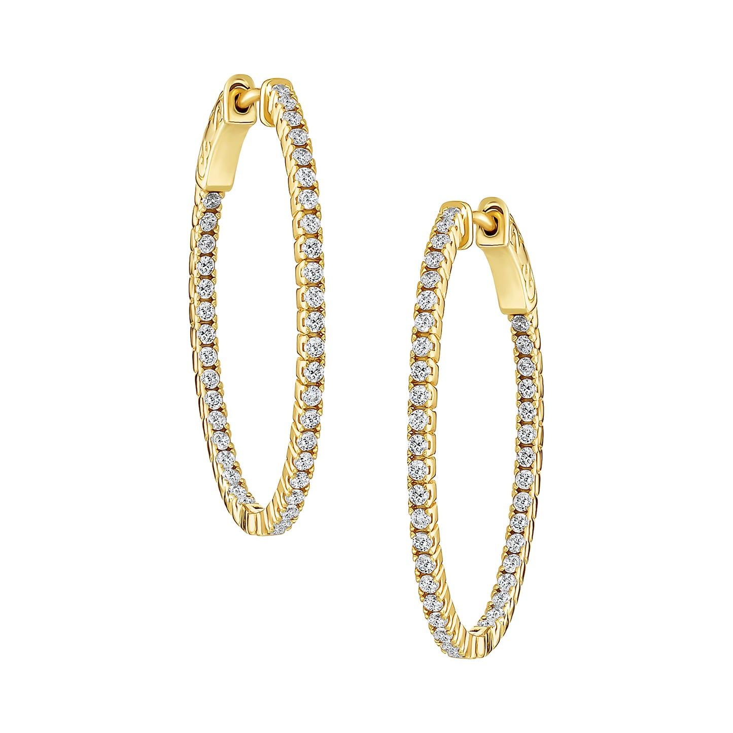 Small Thin Oval Hoops