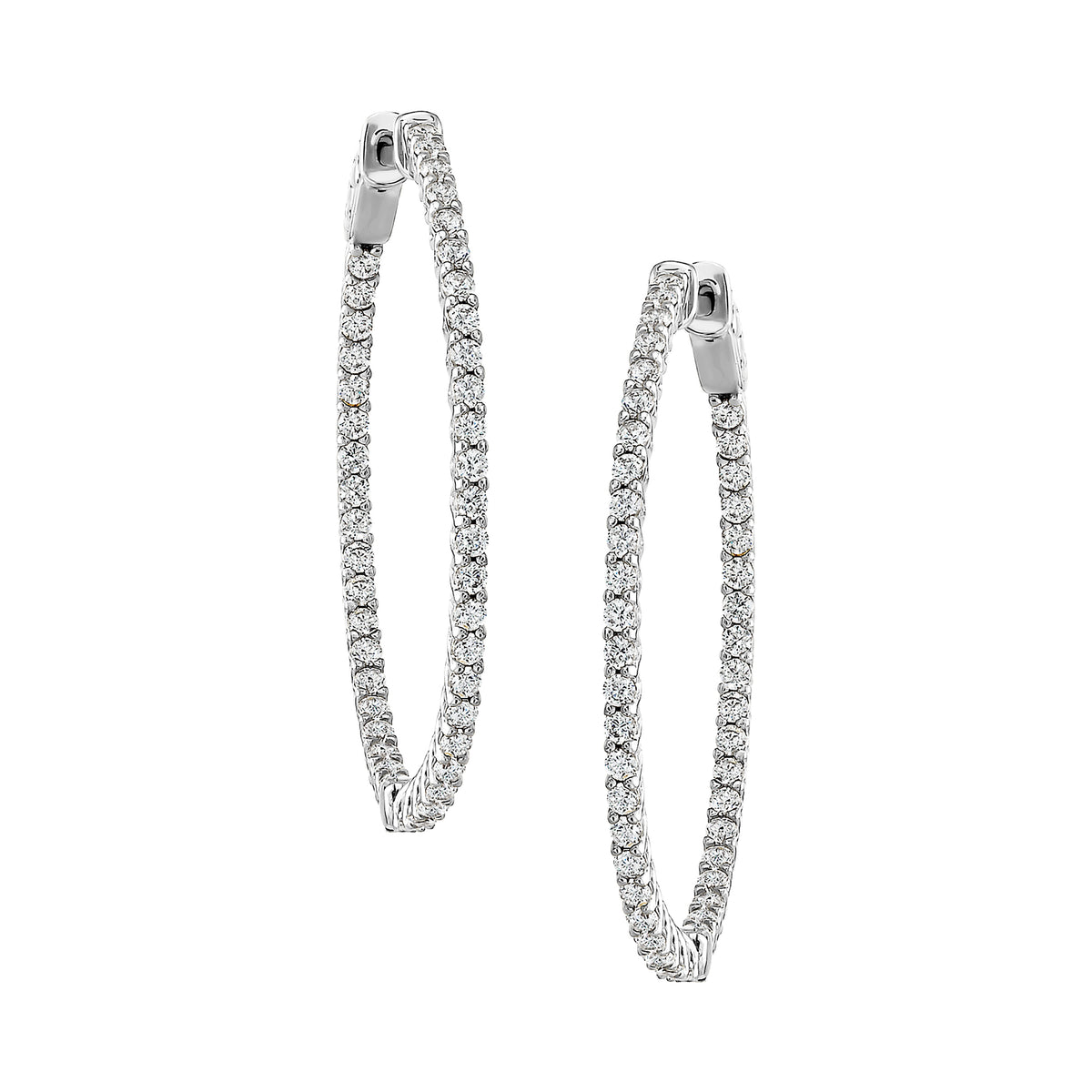 Medium Thin Oval Hoops