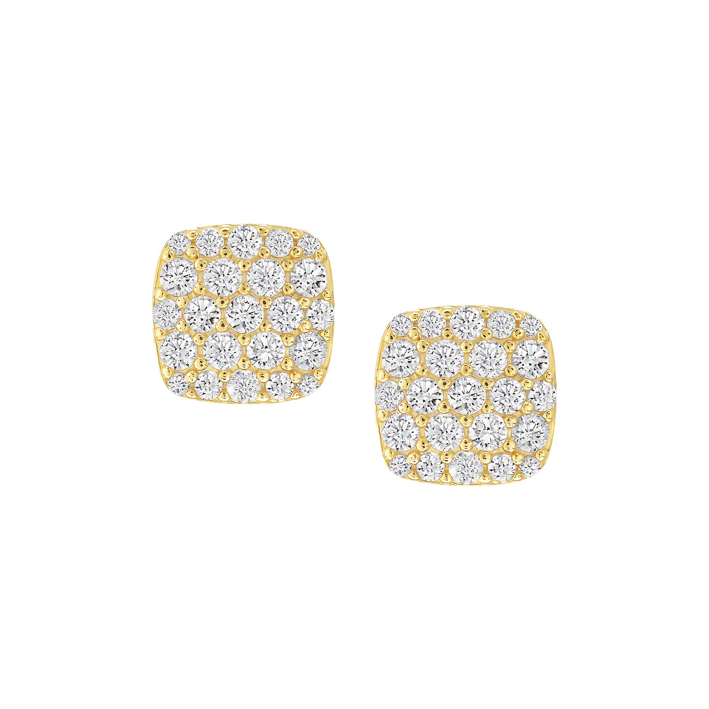 Squared Pave Studs