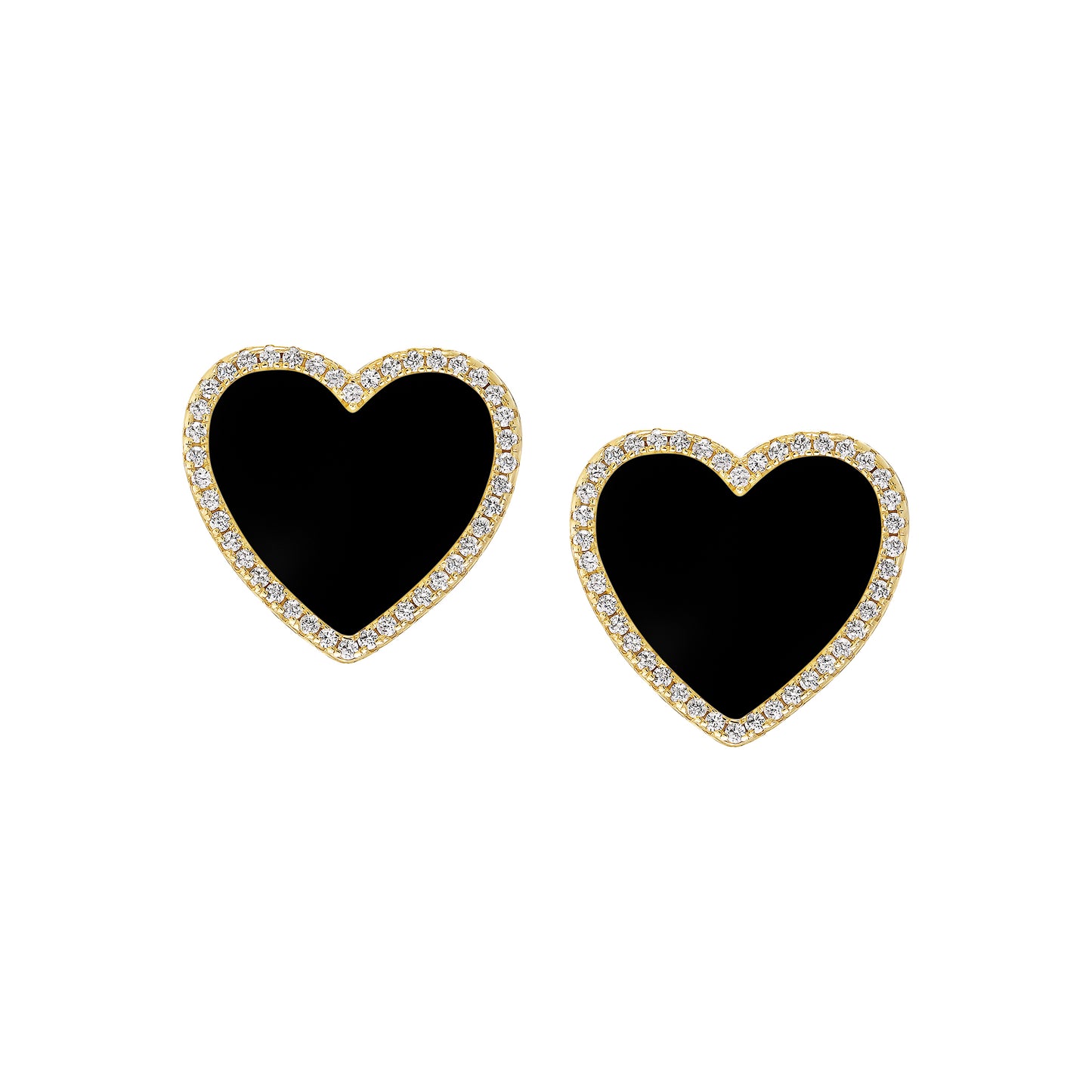 Large Perfect Heart Studs