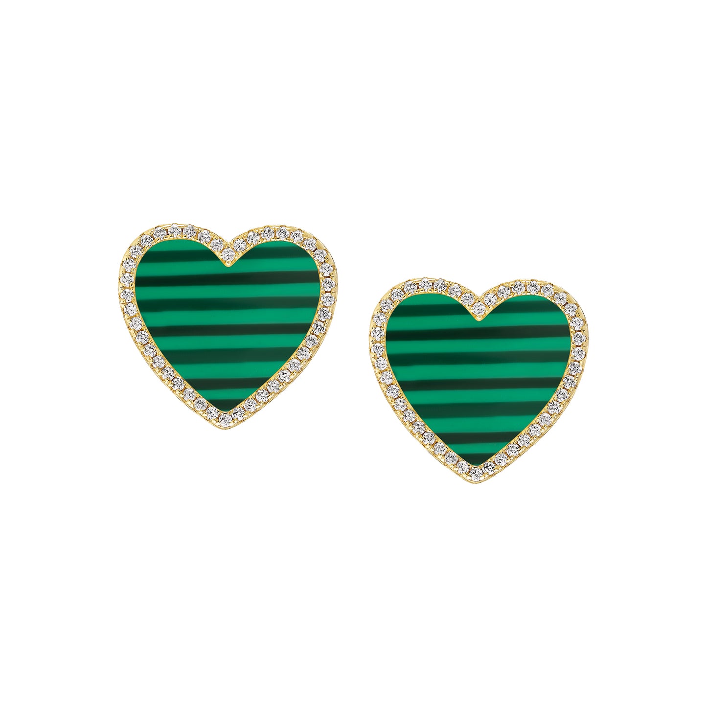 Large Perfect Heart Studs