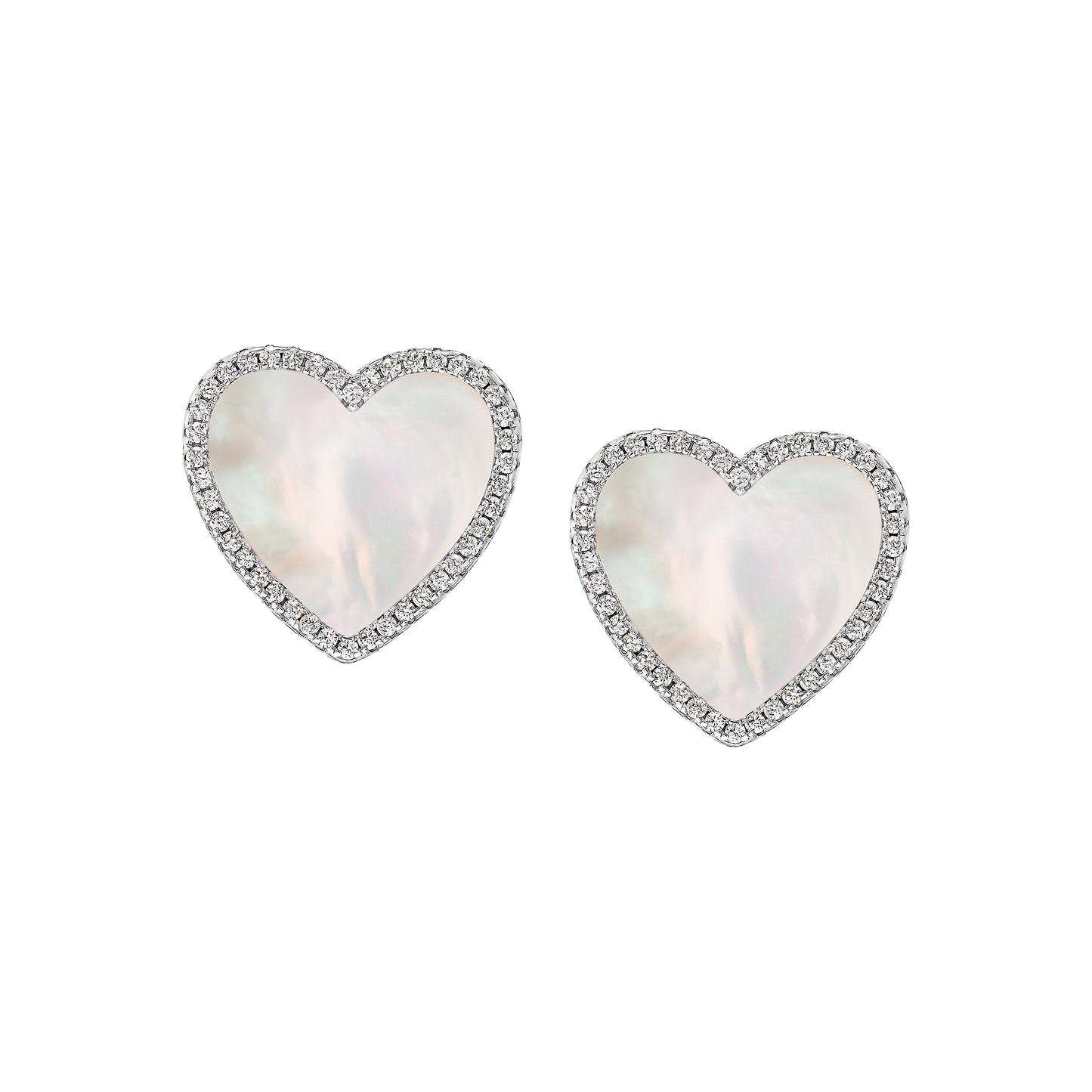 Large Perfect Heart Studs