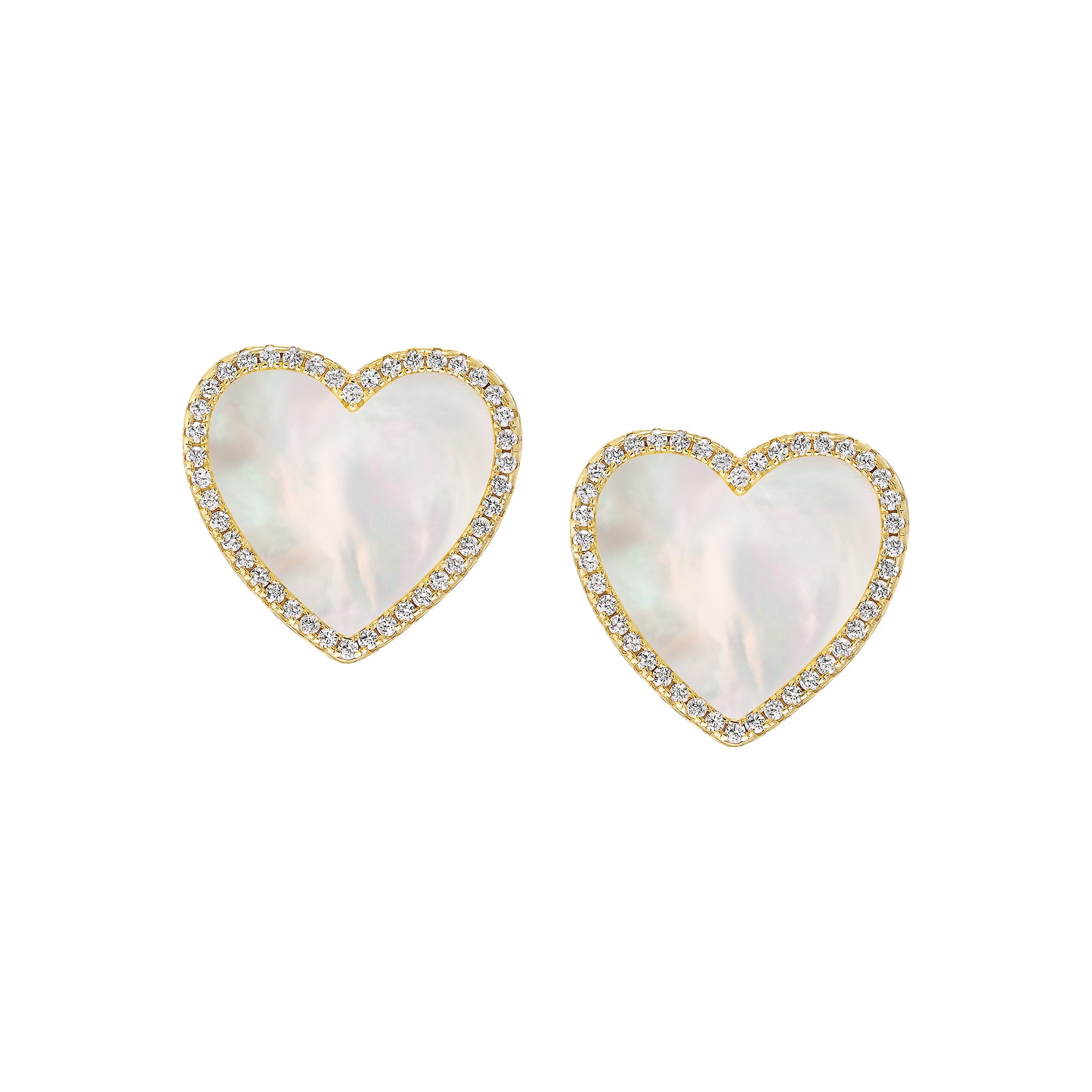 Large Perfect Heart Studs