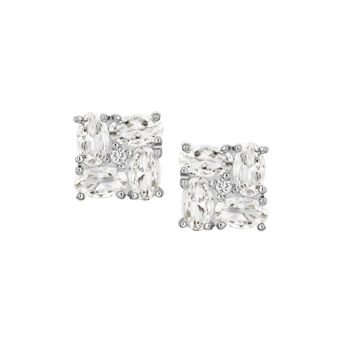 Squared Swirl Studs