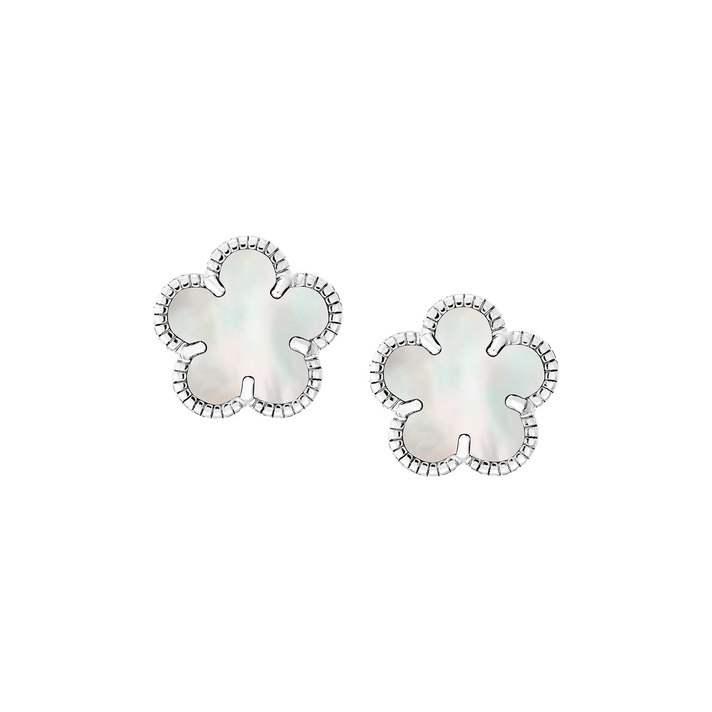 Classic Floral Stone Studs