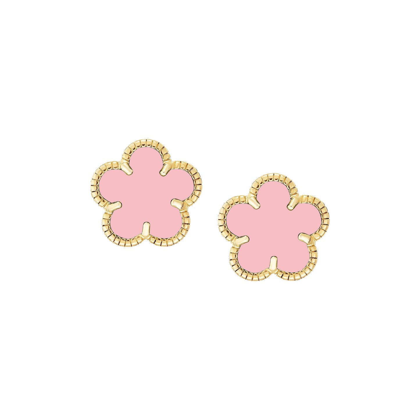 Classic Floral Stone Studs