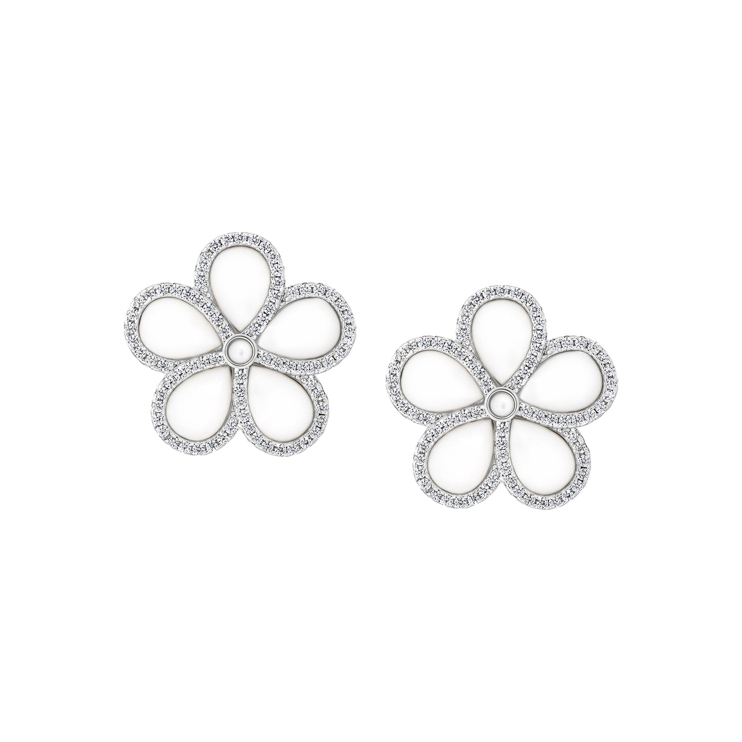 Unique Floral Statement Stud