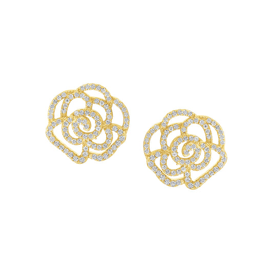 Oversized Dainty Floral Studs