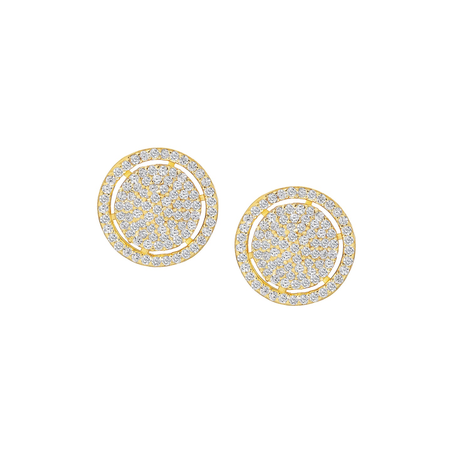 Double Pave Studs