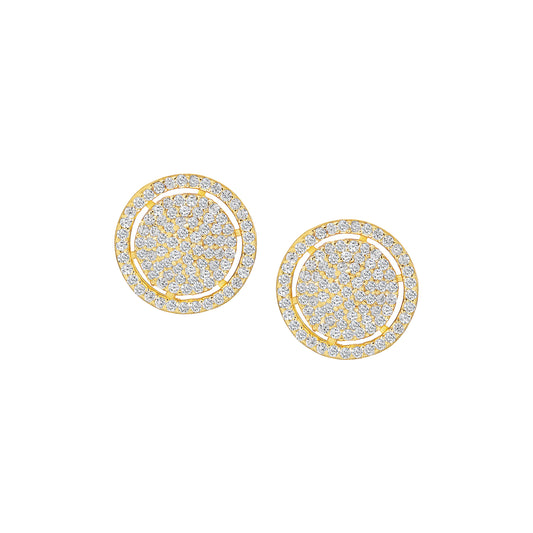 Double Pave Studs