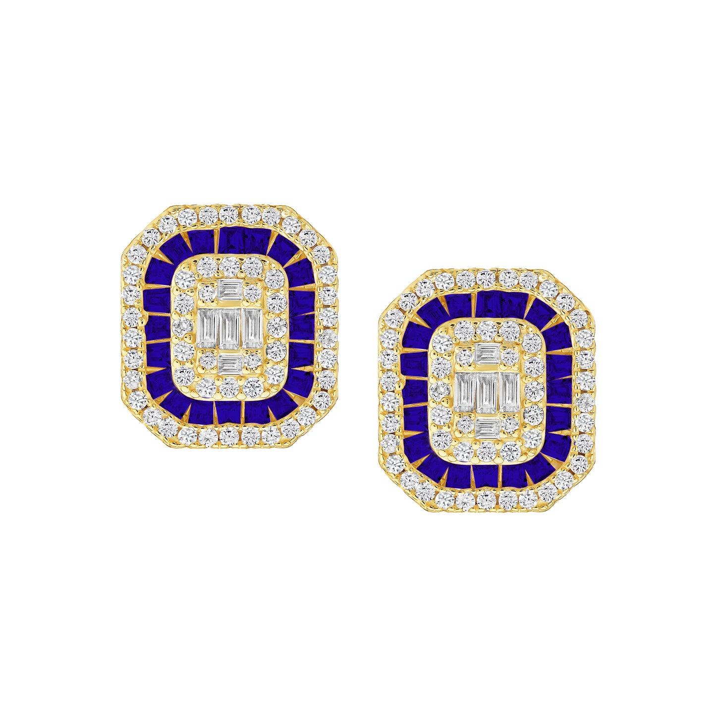 Standout Oversized Baguette Studs