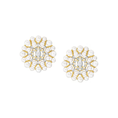 Pop Of Color Pearl Studs