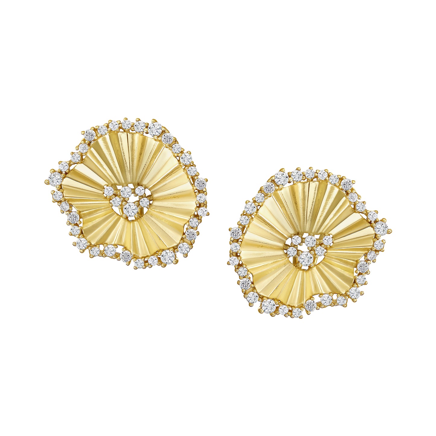 Pleated Showstopper Studs