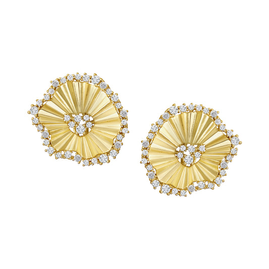 Pleated Showstopper Studs