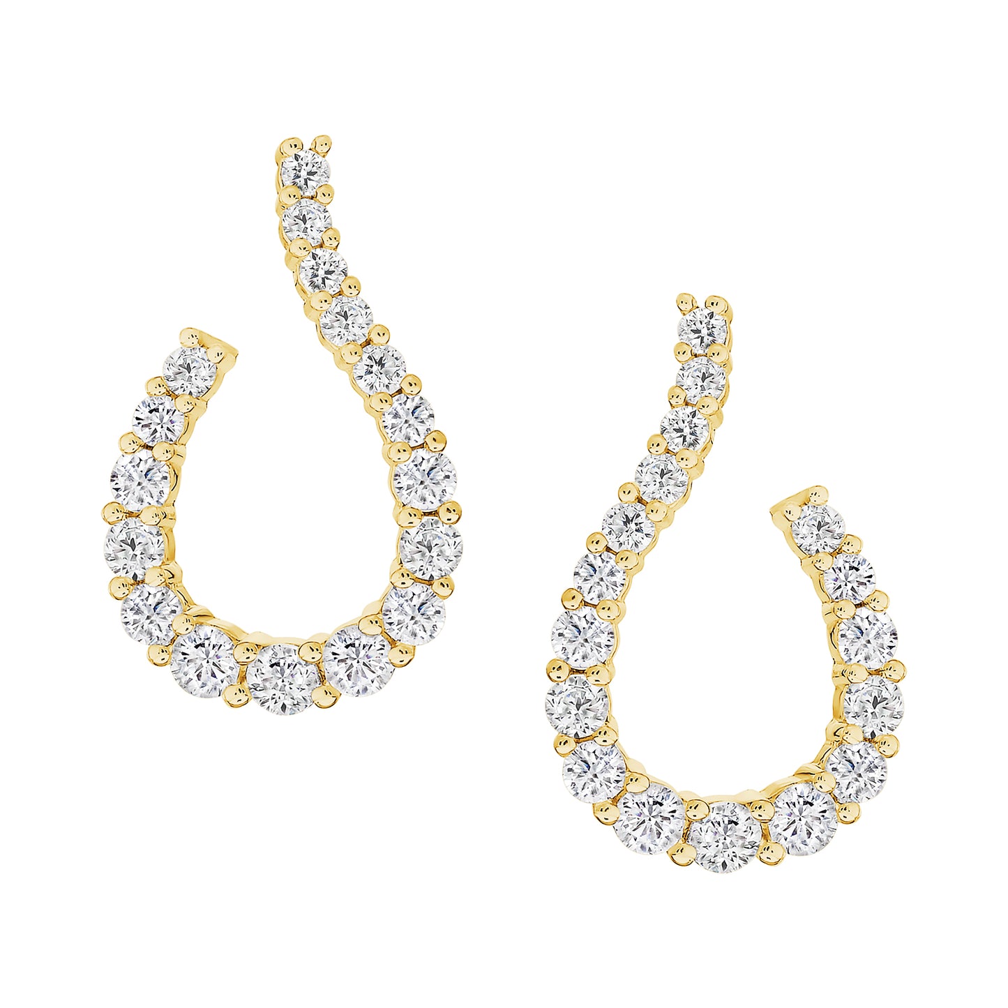 Classic Inner Outer Teardrop Earrings