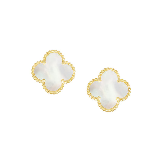 Lever Back Clover Earrings