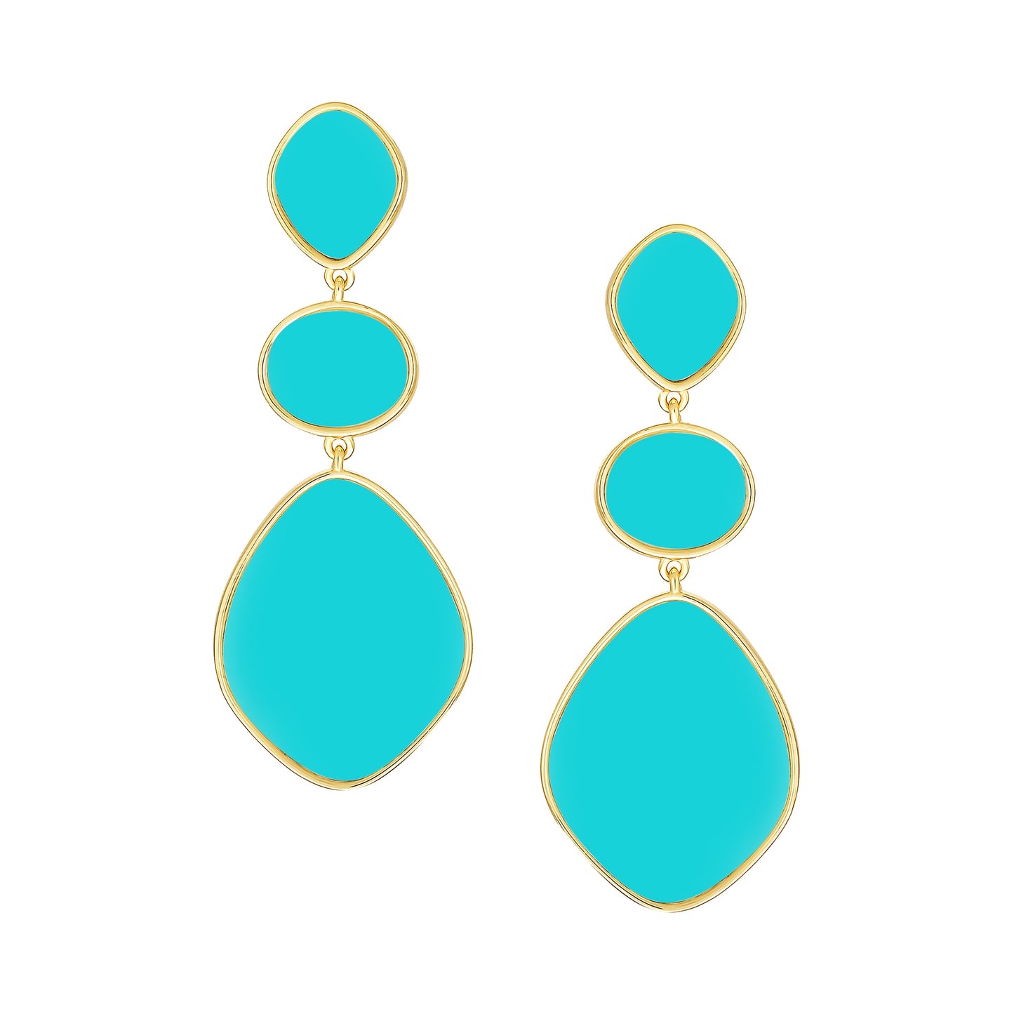 Colored Drop Earrings