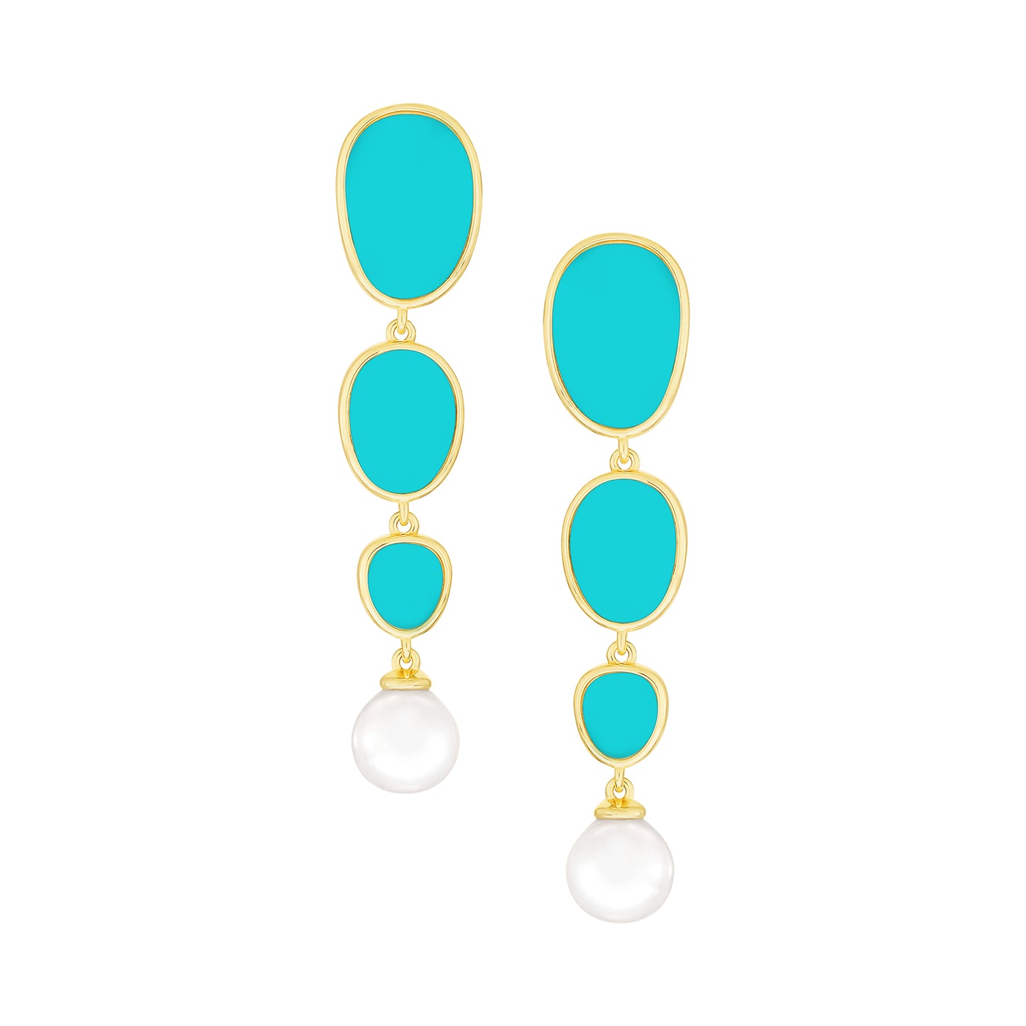 Statement Drop Pearl Earrings