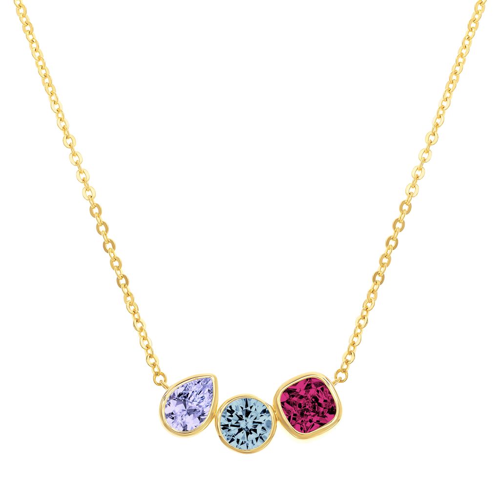 Bezel Trio Necklace