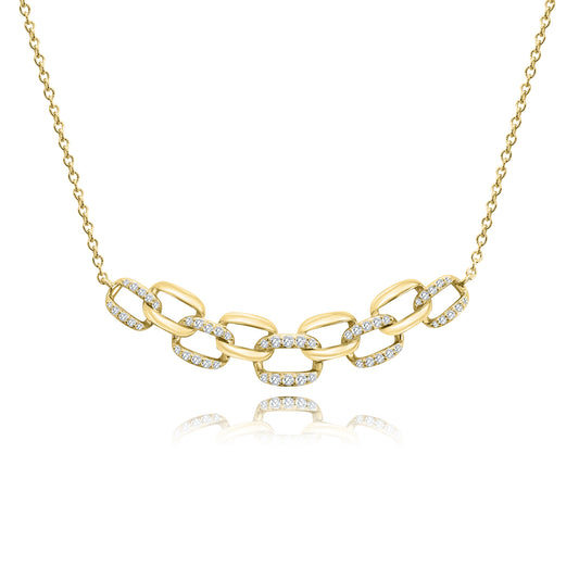 Linked Stacked Bar Necklace