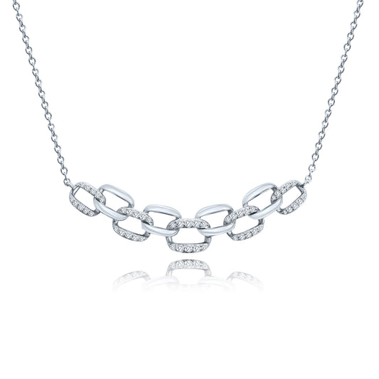 Linked Stacked Bar Necklace