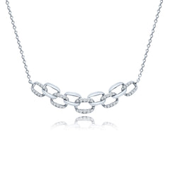 Linked Stacked Bar Necklace