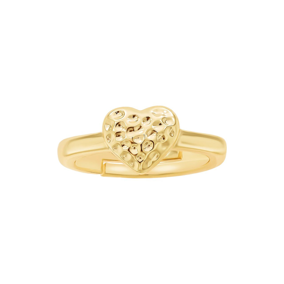Textured Heart Ring