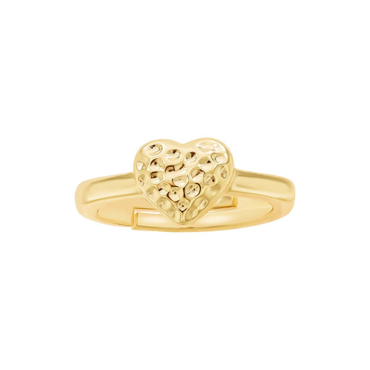Textured Heart Ring