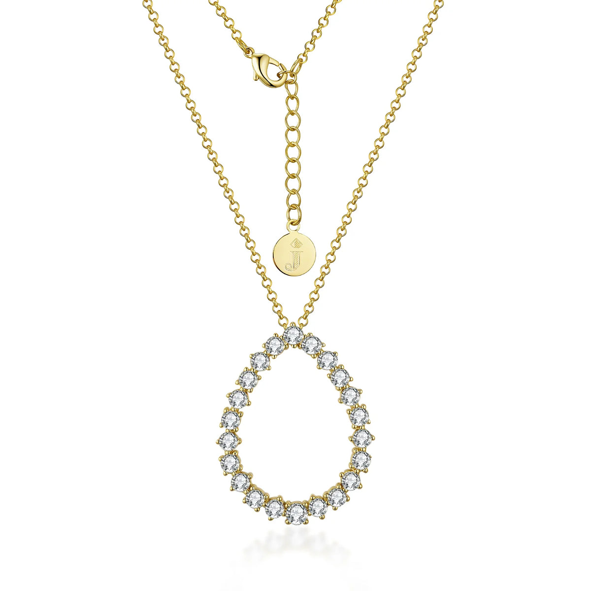 Open Teardrop Necklace