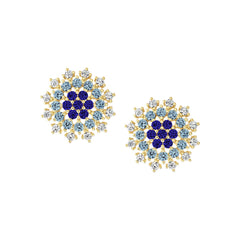 Diamond Snowflake Stud Earring