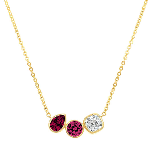 Bezel Trio Necklace