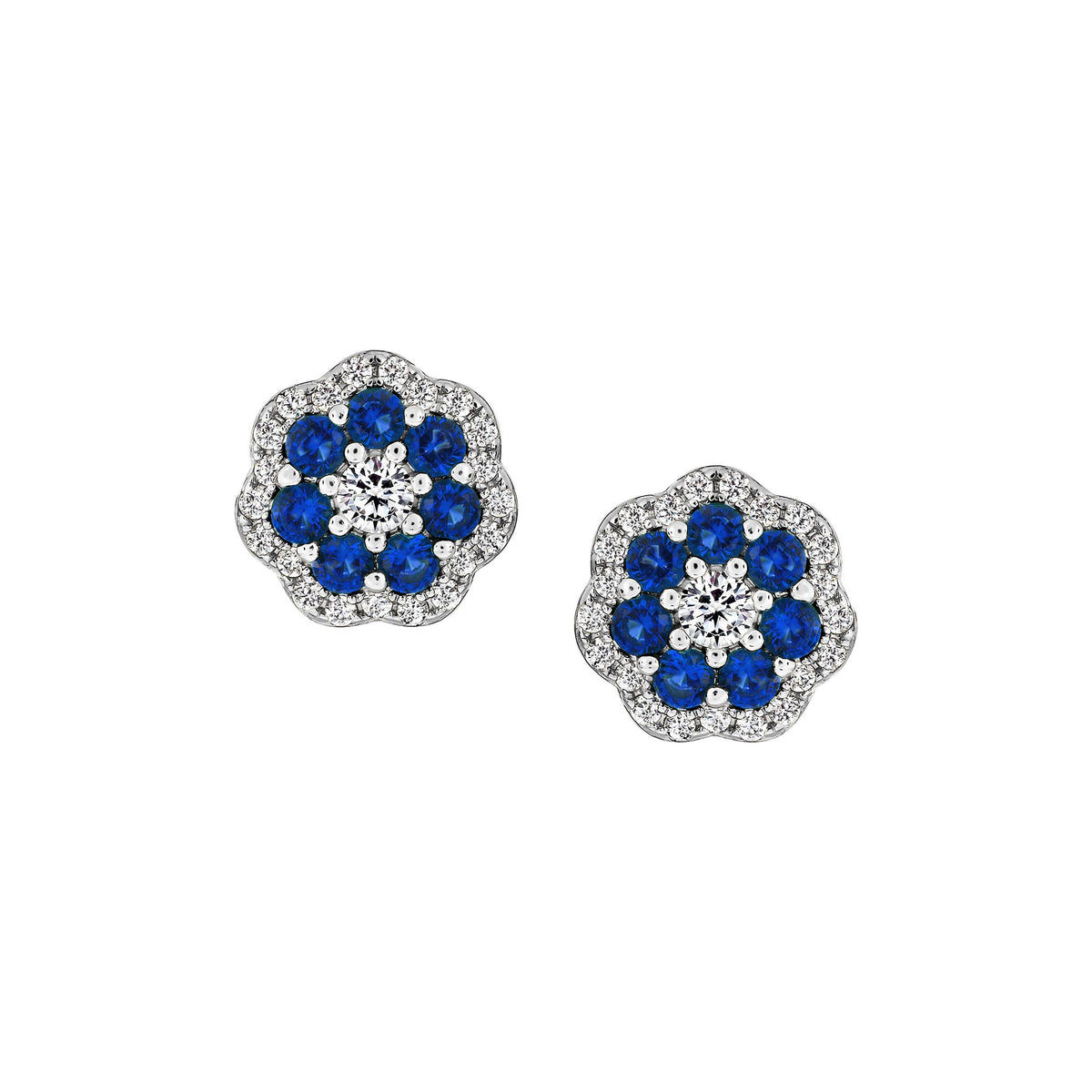 Small Detailed Floral Studs
