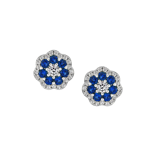 Small Detailed Floral Studs