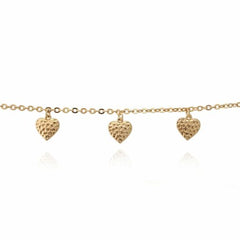 Hammered Heart Bracelet