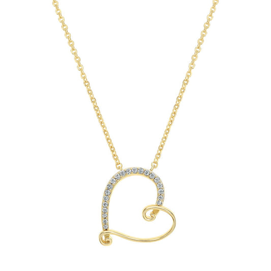 Curled Heart Pendant