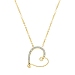 Curled Heart Pendant