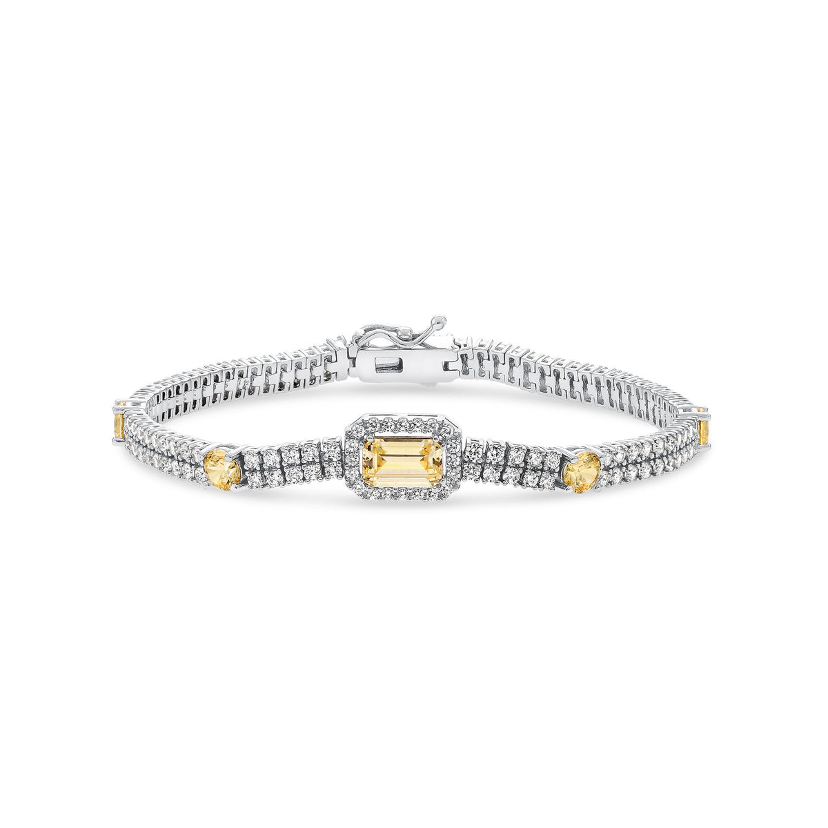 Stacked Color Tennis Bracelet