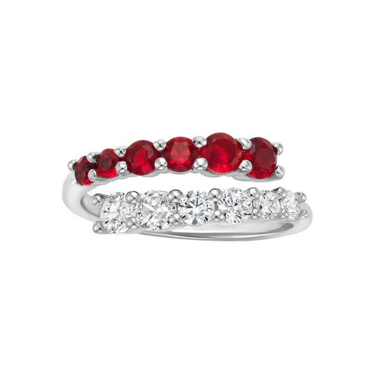 Graduating Color Curved Ring