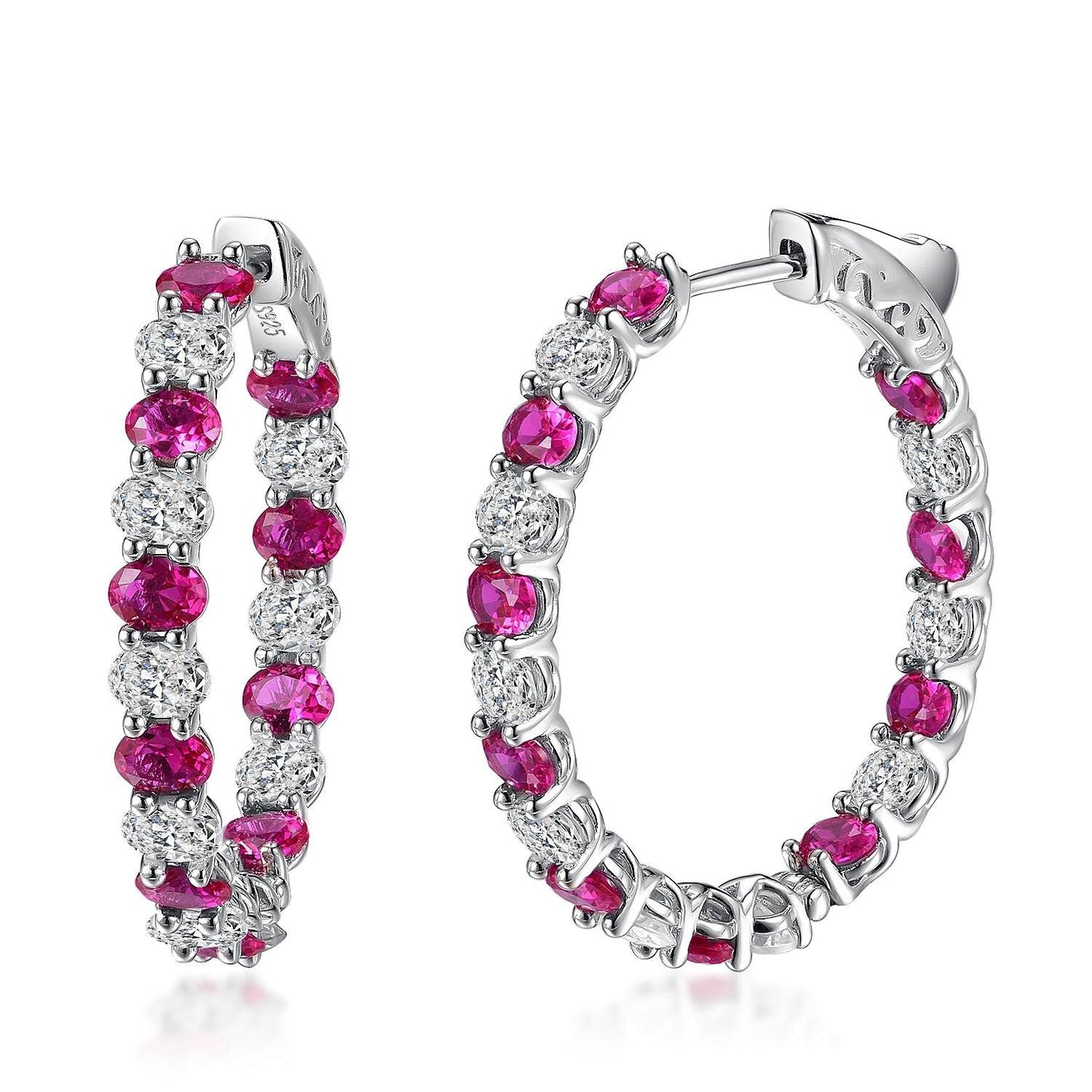 Colored Oval Hoops