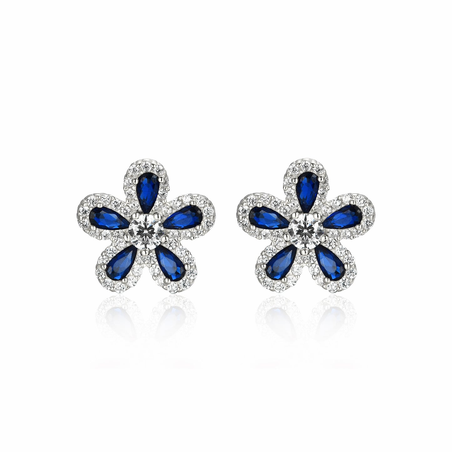 Dainty Colored Floral Studs