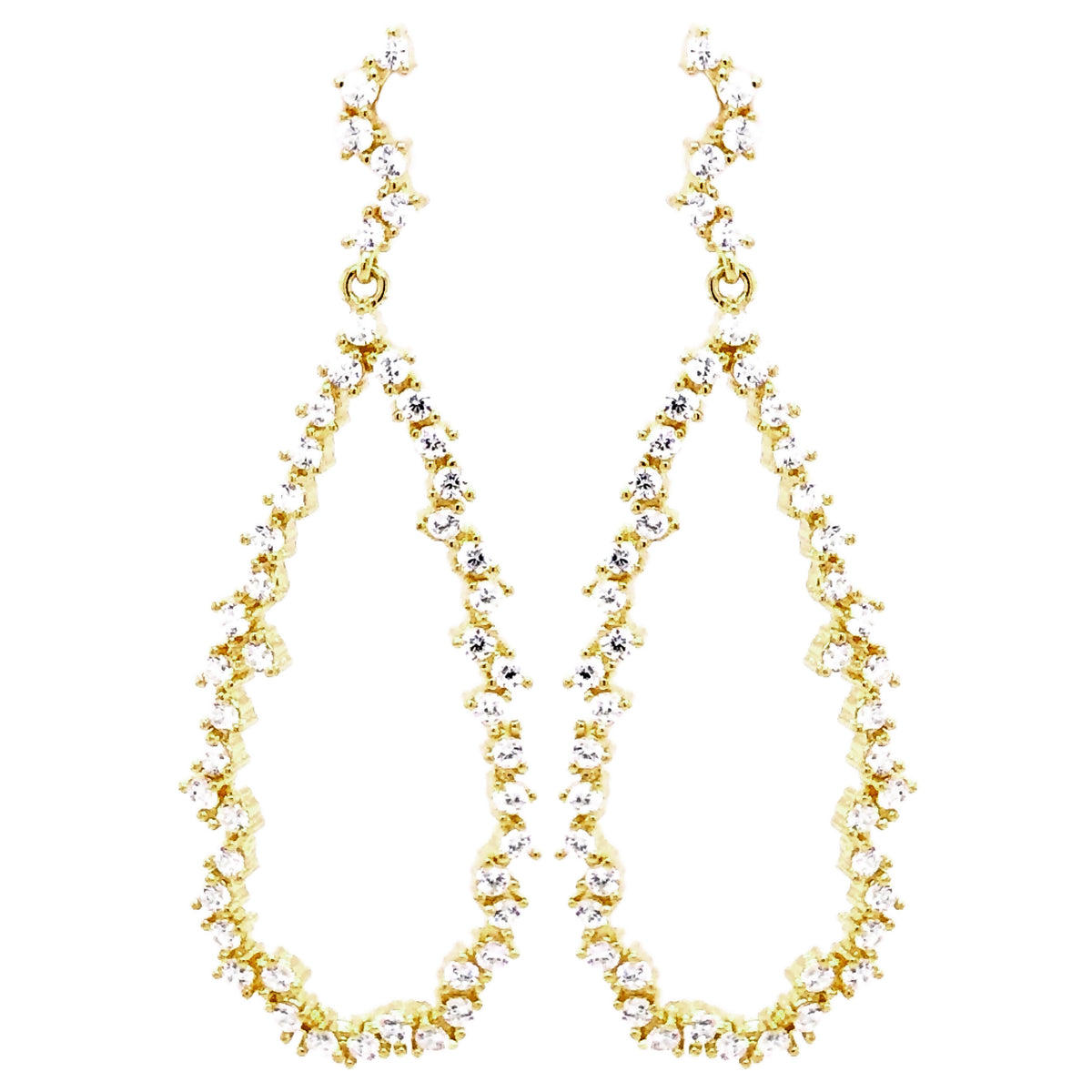 Squiggled Teardrop Earring