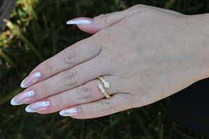 Pave Snake Ring