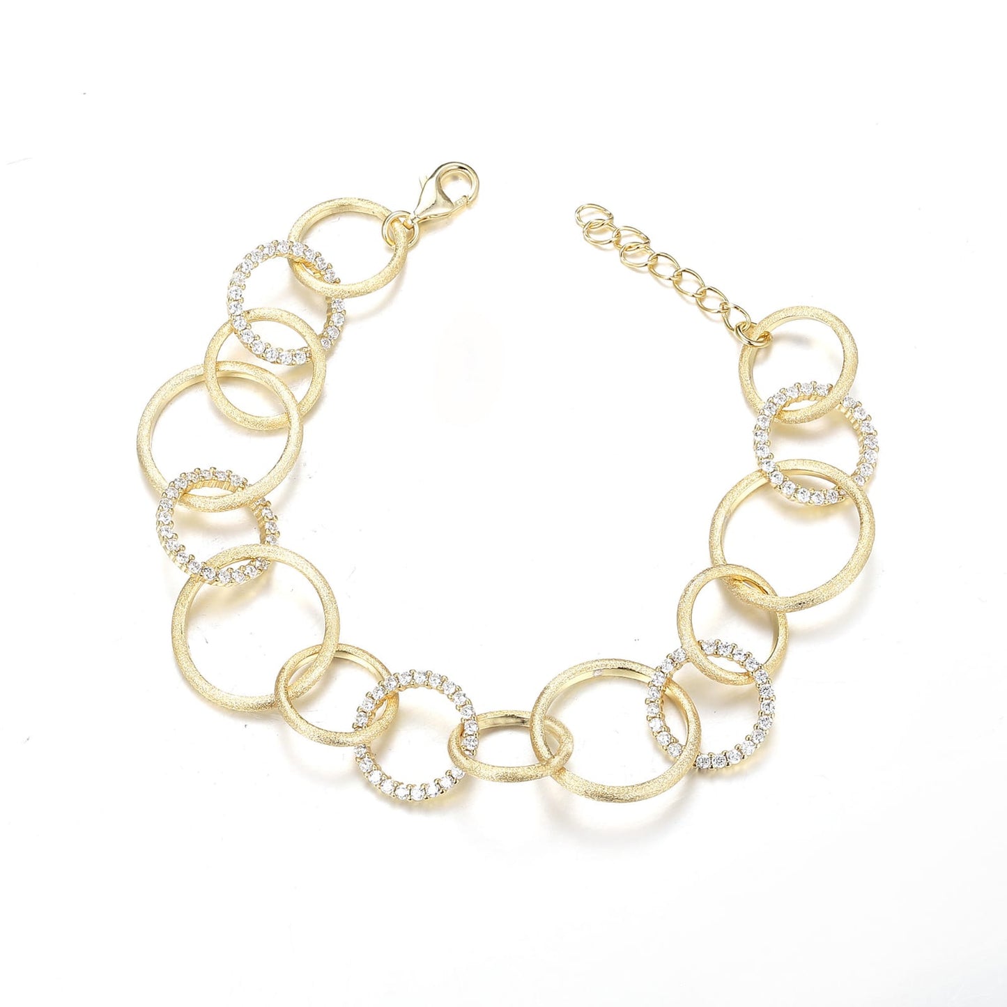 Circular Gold Link Bracelet