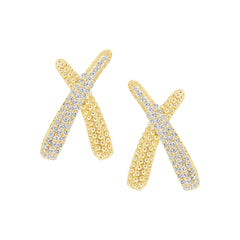 Overlapping X Stud Earring