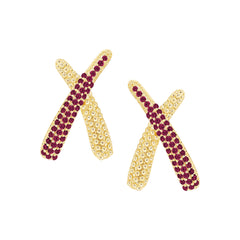 Overlapping X Stud Earring