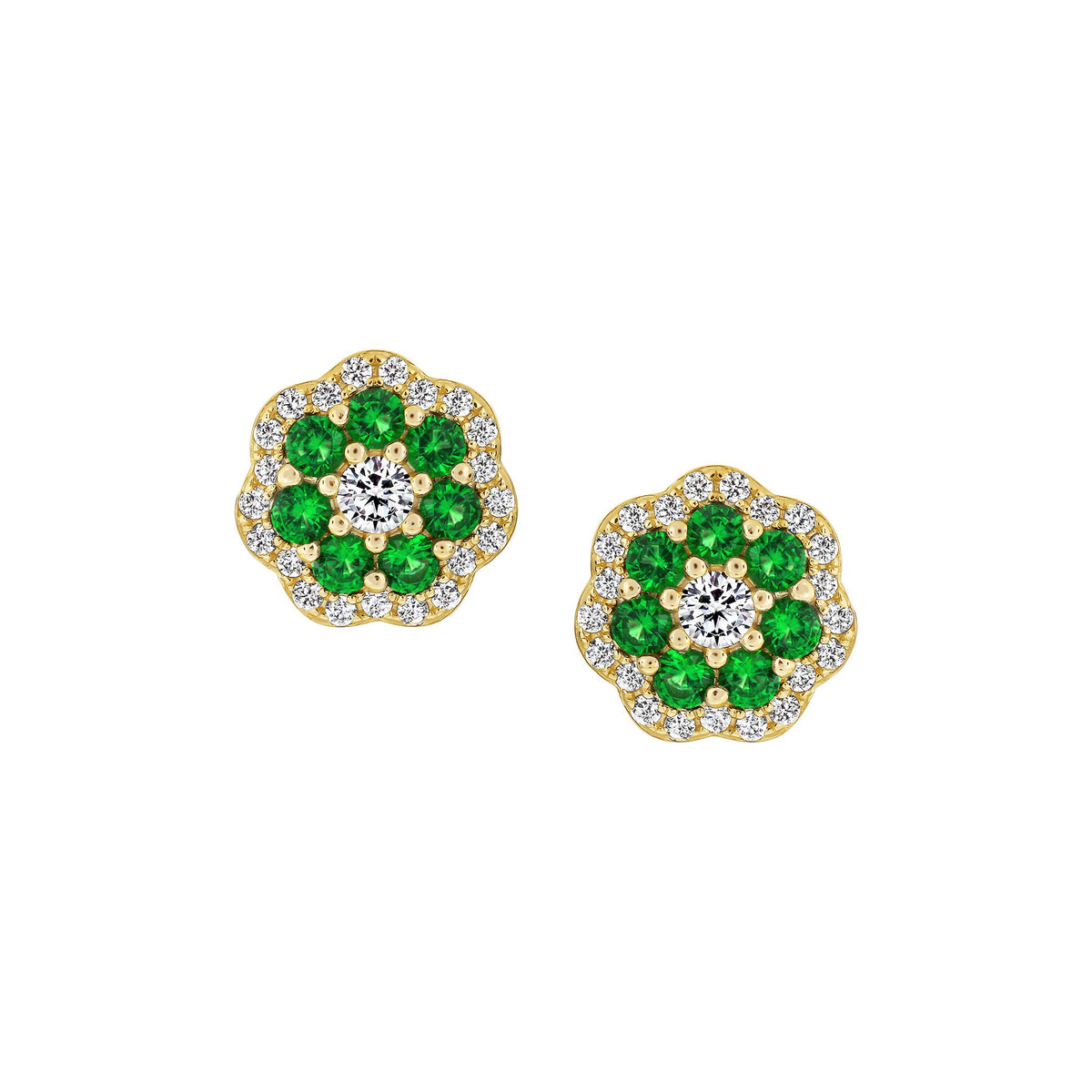 Small Detailed Floral Studs