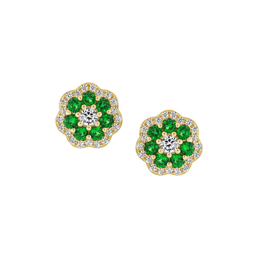 Small Detailed Floral Studs
