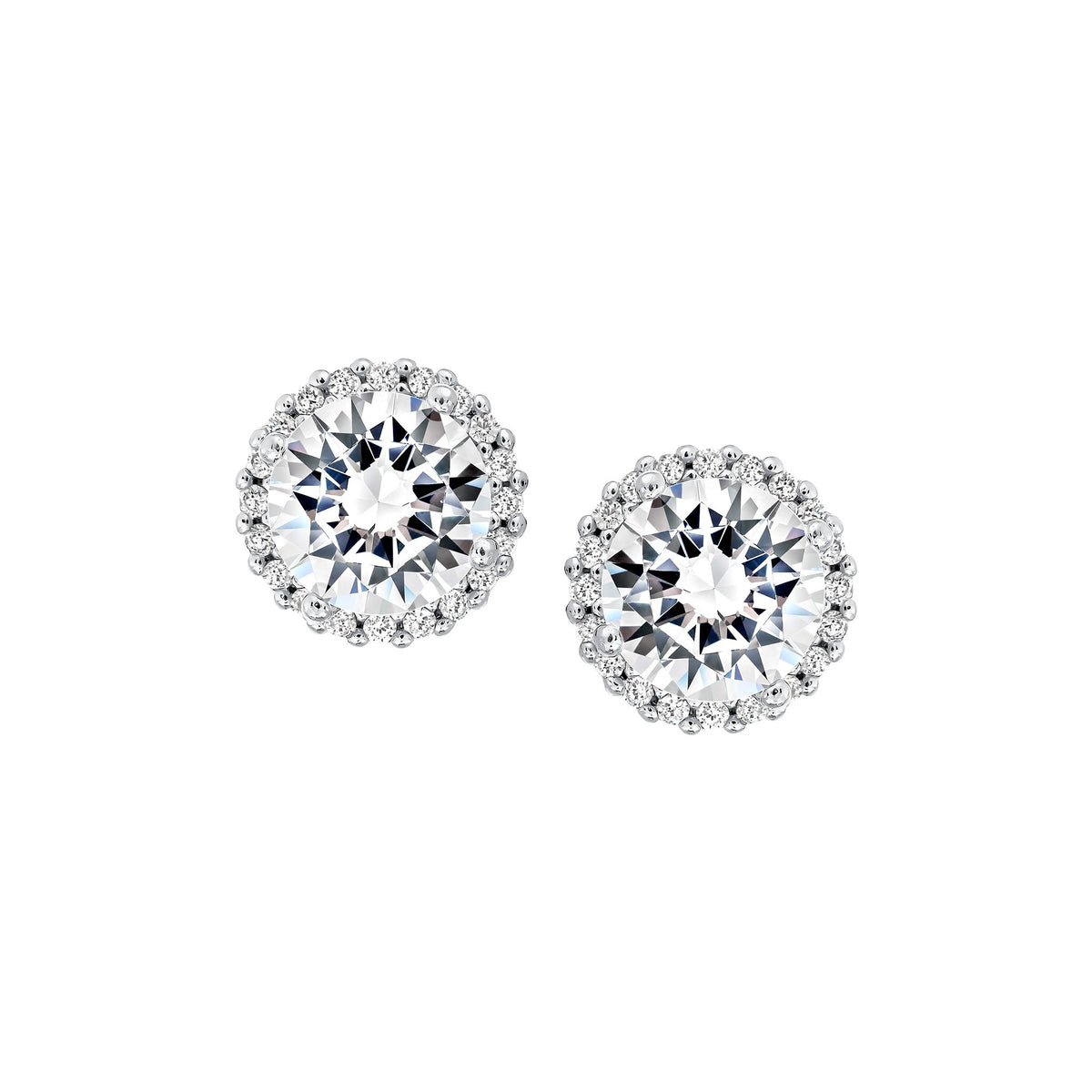 Classic Halo Stud Earrings
