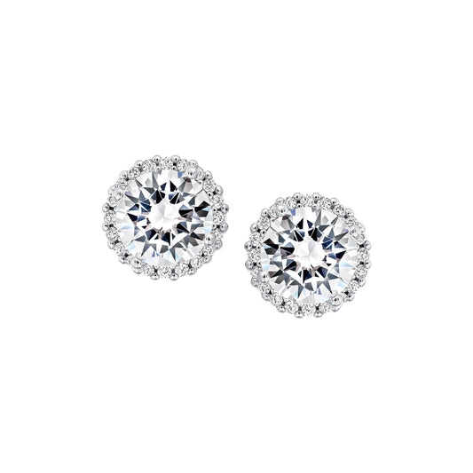 Classic Halo Stud Earrings